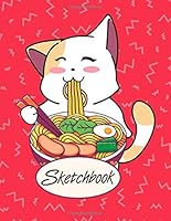 Cute Cat Kawaii Sketchbook for Girls : 101 Blank Pages of High Quality White Paper, 8. 5 X 11 Cute Premium Matte Cover 1651514127 Book Cover