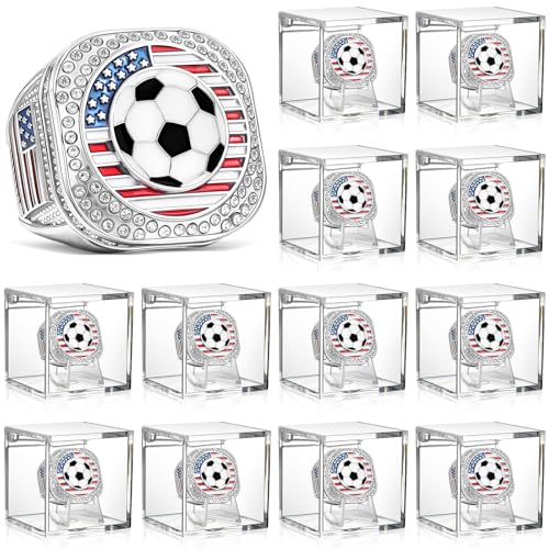 Landical 12-Piece Championship Ring Set with Display Case