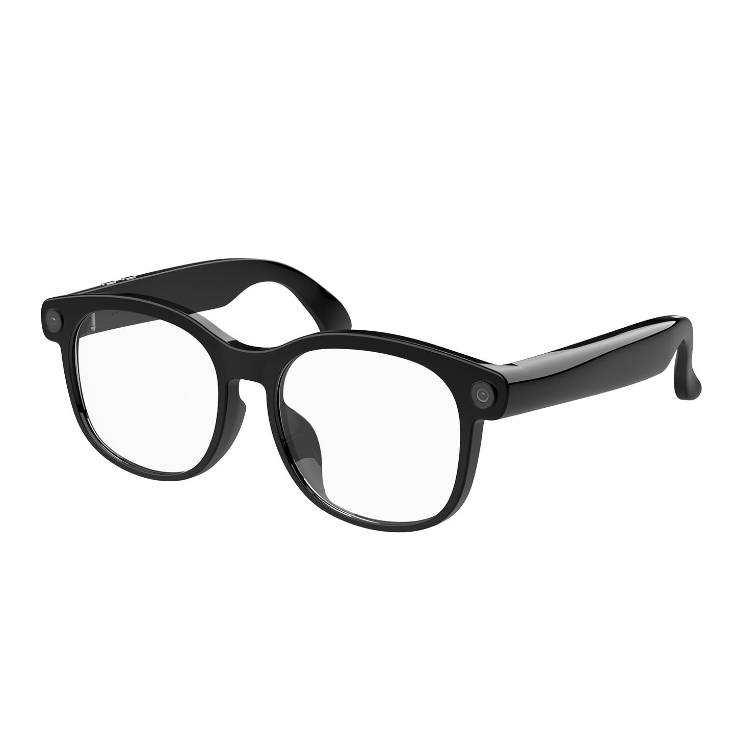 Kreta V52 - Occhiali intelligenti con assistente vocale AI, Bluetooth 5.0, fotocamera da 800 W, traduzione in 25 lingue, registrazione video in tempo reale (nero)