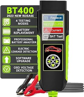 Testador de bateria Topdiag BT400 Testador de carga de bateria Ferramenta elétrica 12V 24V Testador de tensão 100-2000 CCA Substituição de bateria elétrica Detecção de vazamento testador de carro