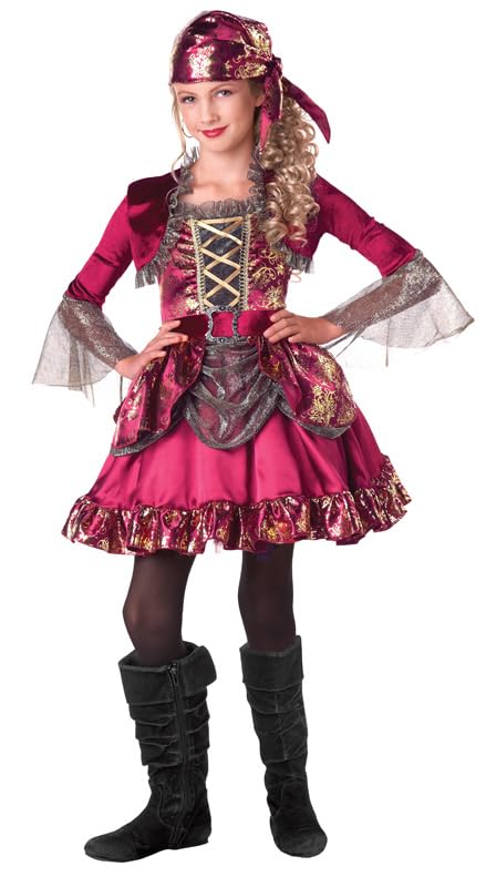 YilistoreGirls Sweet Pirate Costume, Halloween Dress Up First Mate Costume