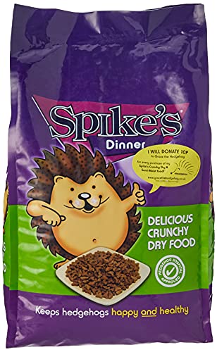 Spike’s | Hedgehog Food, Delicious Crunchy Dry | High in Fibre, with Fresh Chicken | Suitable for Adults & Hoglets | Made in the UK (2.5kg)