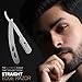 immagine 8Straight Razor Matte Finish Silver | Cut Throat Razor by GREY | Straight Edge Barber Razor | Best Barber Supplies | Barber Accessories | Barber Straight Blade Razor For Men
