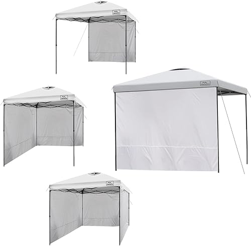 Miniatura 8 de KAMPKEEPER Paredes laterales instantáneas de toldo de 10 x 10 pulgadas con cremallera para marco de toldo desplegable, paquete de 3 paneles solares