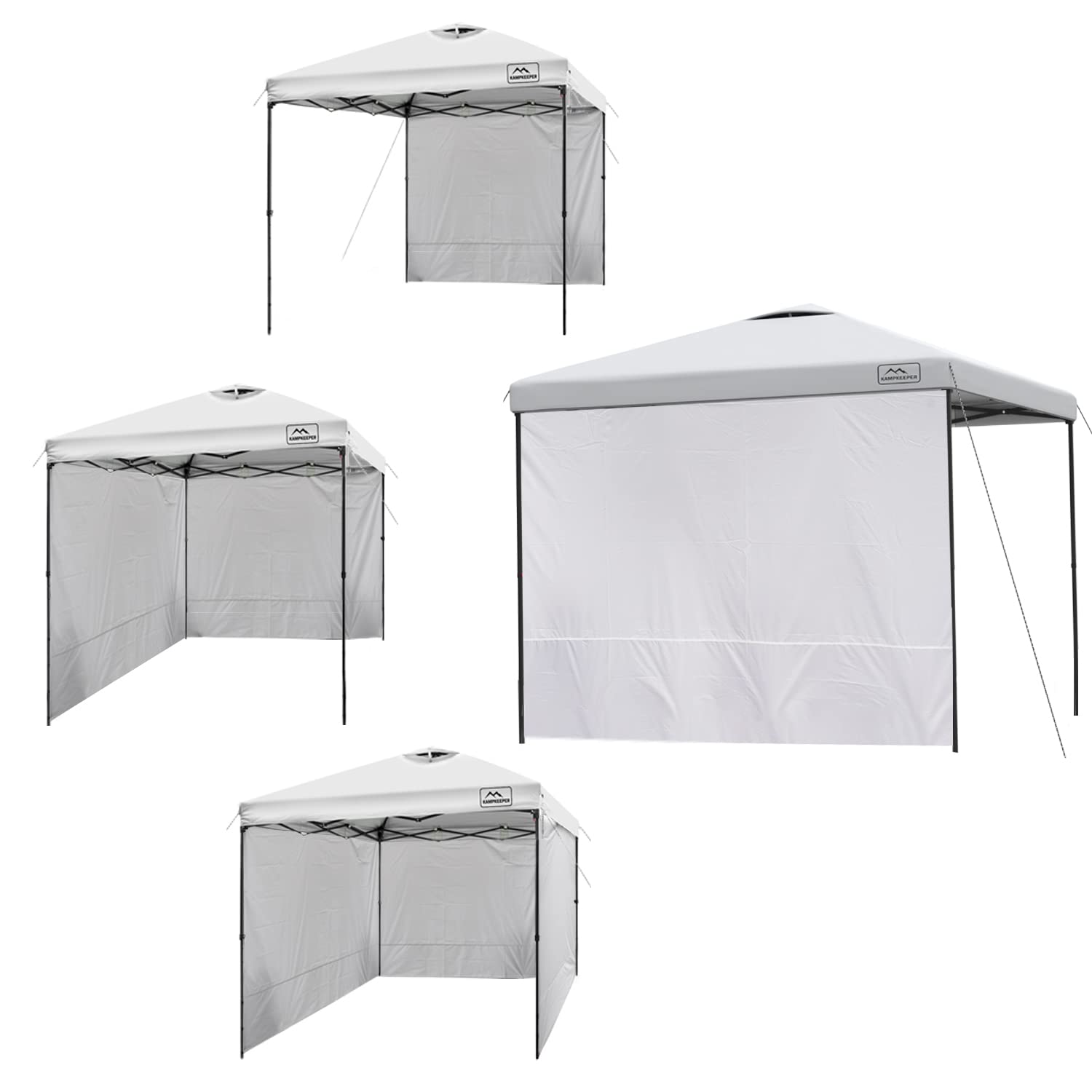 Toldo instantáneo para toldo desplegable de 10 x 10 pulgadas, color blanco 8