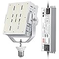 BBESTLED 300W Shoebox LED Parking Lot Light Retrofit Kit (AC100-277V Input) 5000K 42000Lumen E39 Mogul Base Enclosed Fixtures ETL DLC Listed, 300W LED Tennis Court Lights