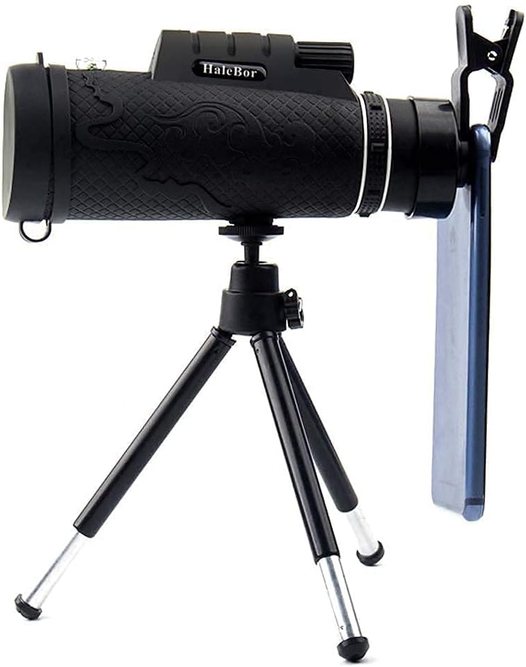 Monocular Telescope Zoom Monocular Telescope with Phone Adapter Tripod Monocular for Bird Watching Hunting Camping Hiking Outdoor