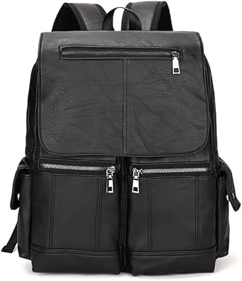 Mochila de Couro LukeSports Casual Urbana Luxo – 42cm – Grande, Elegante e Resistente