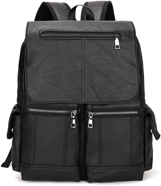 Mochila de Couro LukeSports Casual Urbana Luxo – 42cm – Grande, Elegante e Resistente