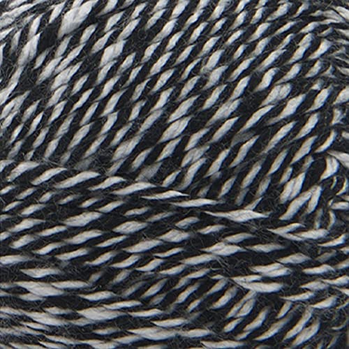 Image of Lion Brand Yarn Basic Stitch Anti-Pilling Yarn for Crocheting, Knitting, and Crafts, Black /White, 3 Pack
