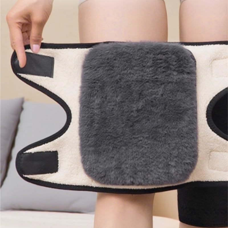 Winter Warm Knee Guard Made of Wool Thickened Anti slip Leg Cover
