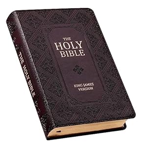KJV Holy Bible, Giant Print Standard Size Faux Leather Red Letter Edition - Thumb Index & Ribbon Marker, King James Version, Dark Brown (KJV Standard GP Editions)