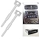 SG Store 4-teiliges Stereo-Entfernungswerkzeug Kompatibel mit Kenwood Ab 2001 Metall-Autoradio-Entfernungswerkzeug Schlüssel Autozubehör 12cm Silber