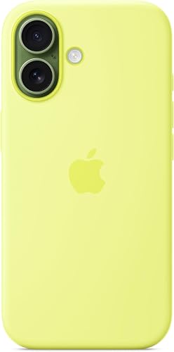 Apple iPhone 17 Silicone Case with MagSafe and Camera Control: Lightweight Phone Case, Wireless Charging Compatible, Smooth Matte Finish; Neon Yellow ​​​​​​​ - 2