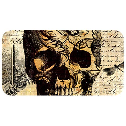Alfombrillas de baño para bebés de calaveras retro, protector ecológico de 37,3 x 68,3 cm 2