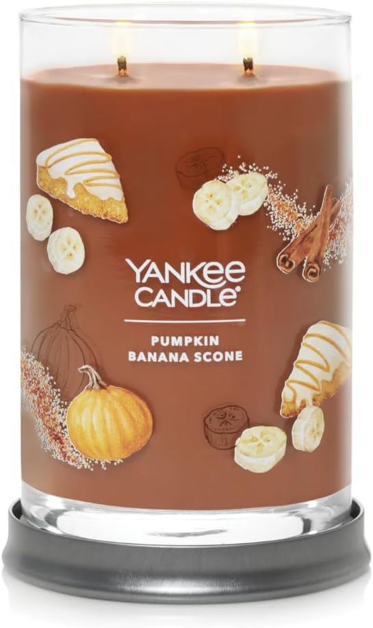 Yankee Candle Pumpkin Banana Scone Large Signature 2-Wick Tumbler Candle