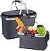 Becoyou Cesta Picnic, 22 l cestino picnic 4 persone portatile cestino da picnic per conservare caldo di raffreddamento pieghevole con coperchio per picnic serre, escursionismo, viaggio all'aria aperta