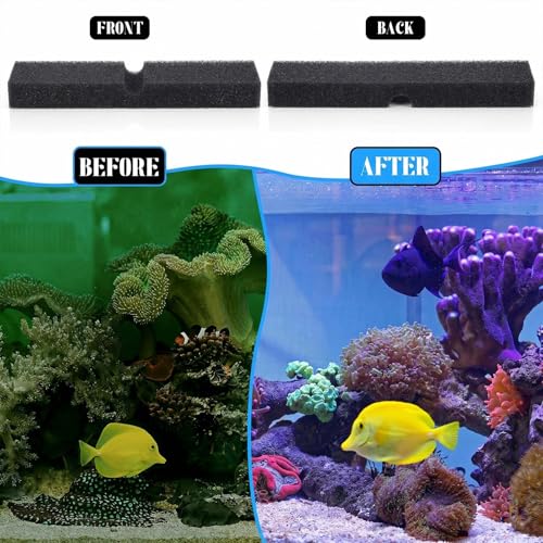 Image of Ziliny 30 Packs Replacement Foam Filter Pads Compatible with Fluval Fx4 Fx5 Fx6 Canister Filter, Aquarium Foam Filters Media, 30ppi Aquarium Bio Sponge Foams Filters Pads Black