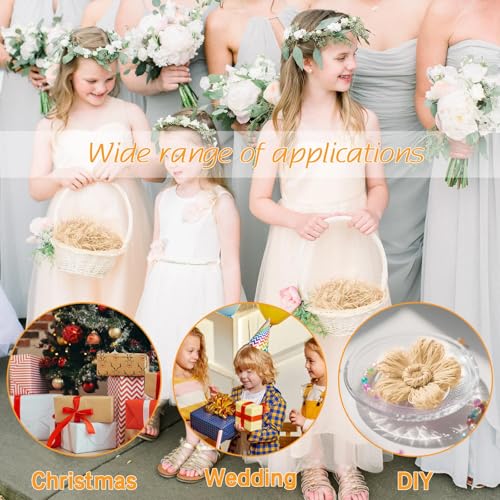 jwtyu 500g Füllmaterial Geschenk Leichter Champagner Füllmaterial Geschenkbox Geschreddertes Papier Bietet Guten Schutz und Dekoration für Geschenke