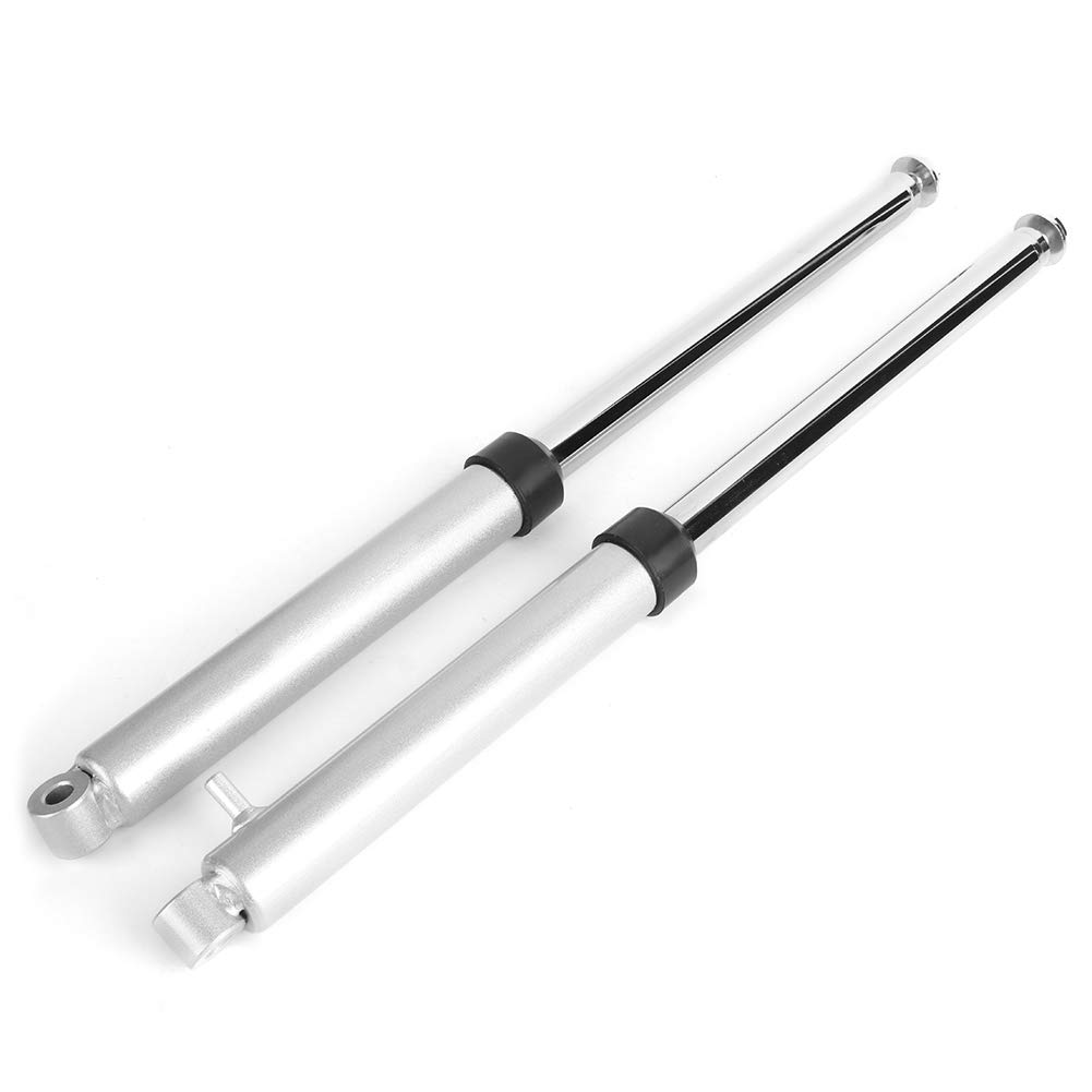 Zestaw amortyzatorów do przedniego widelca, pasuje do PW50, stal nierdzewna, wysokowydajny amortyzator, bezpośrednia wymiana, długość 470 mm, przykręcane, ulepszenie do motocykli PW50 Y Zinger