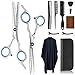 Produktbild AFDEAL Haarschere Set, Haarschneideschere Set, Extra Scharfe Haarschere Friseurschere aus Edelstahl zum Ausdünnen und Strukturieren, Modellieren Professionelle Scheren Friseur Set für Damen und Herren