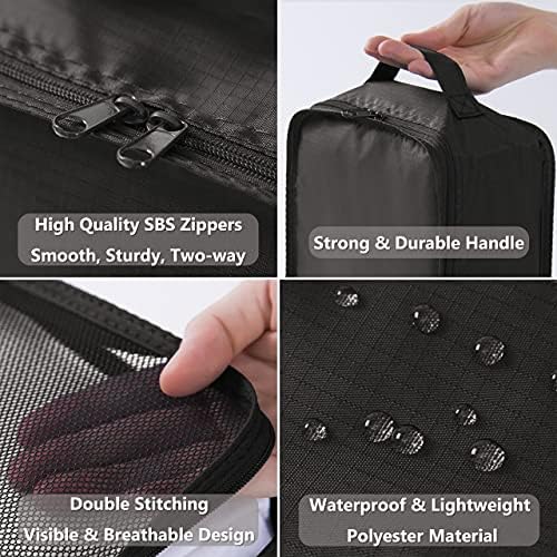 TianZong 7-piece Set Packing Cubes, Travel Bags for Luggage , Packing Organizers with Shoe Bag (Black) 3 TianZong 7-piece Set Packing Cubes, Travel Bags for Luggage , Packing Organizers with Shoe Bag (Black)