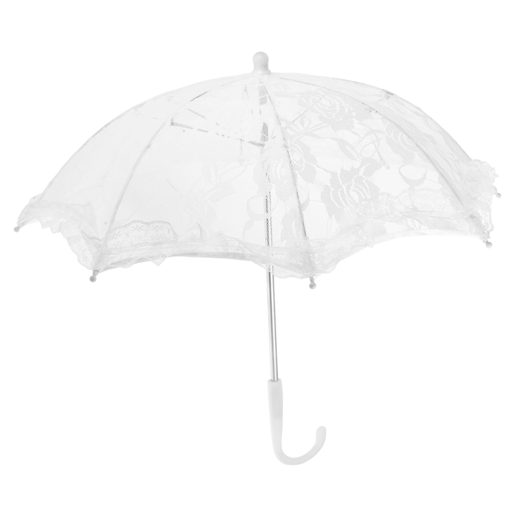 PACKOVE 4pièces Parasol Dentelle pour Mariée Accessoire Élégant pour Cérémonie De Mariage Et Séances Photo Léger Et Romantique