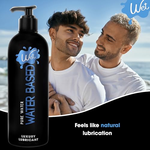 Image of Wet Silver Water-Based Lubricant | Long-Lasting, Original Premium Formula | Vegan, pH-Balanced, Hypoallergenic, Paraben-Free, Non-staining | Lube for Men, Women & Couples, 16 fl oz