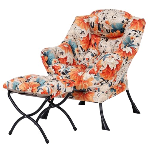 Welnow Lazy Chair with Ottoman – Modern Lounge Chair