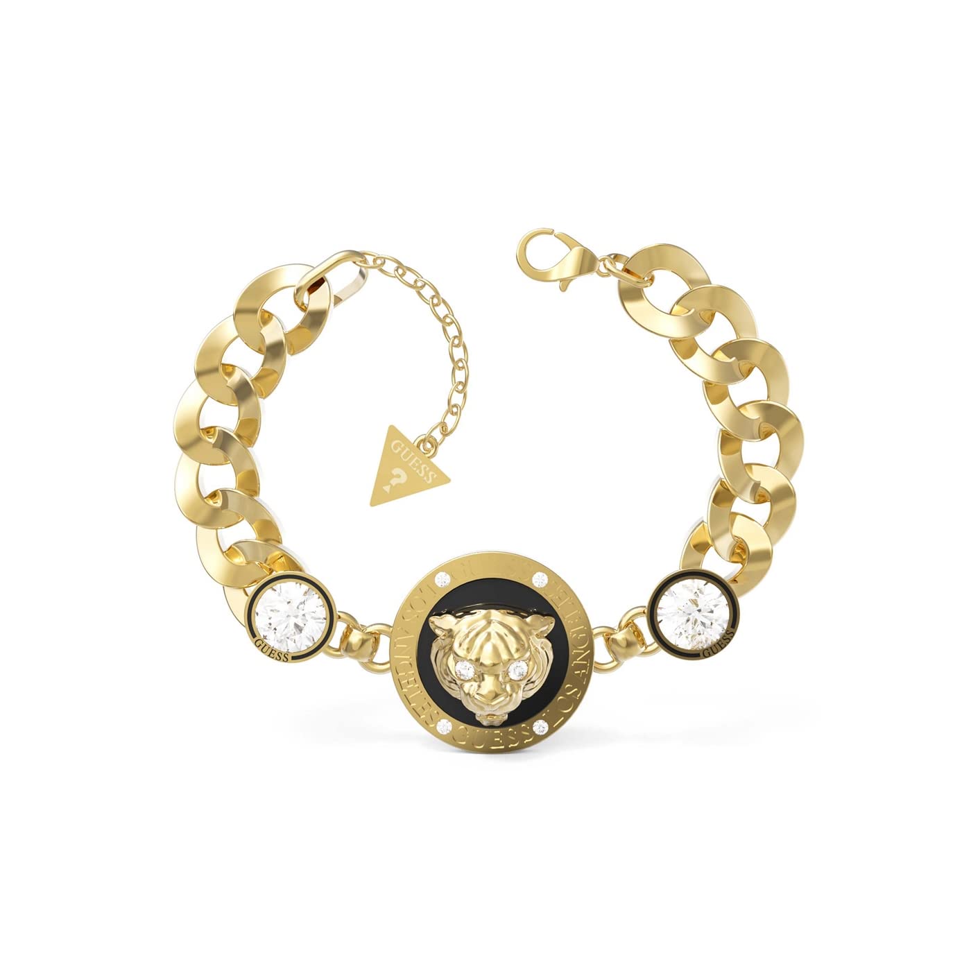 Guess Damen-Armband Edelstahl Zirkonia One Size, Roségold 32021206