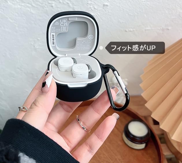 For ATH-SQ1TW2 専用 シリコンケース【LAZIRO】柔らかい audio-technica ATH-SQ1TW2 ケース シリコン素材のカバー CASE