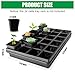 RooTrimmer 5 Pack Nursery Potting Tray, Carrying and Holding Plant Tray for Seeds Starting Pot, Collecting Drainage Water(Black)
