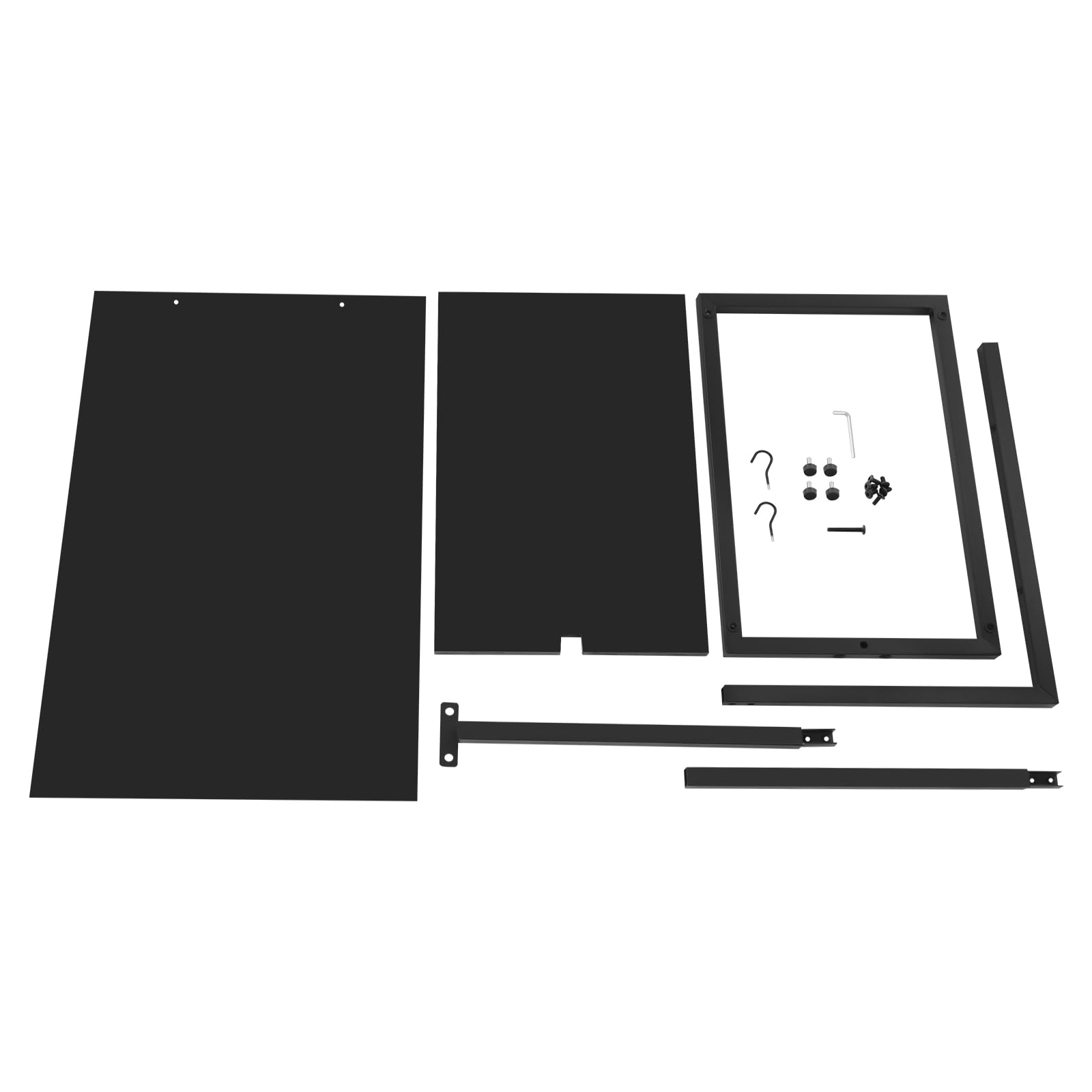 Pizarra expositora de doble cara, 60 x 40 cm, altura total 110 cm