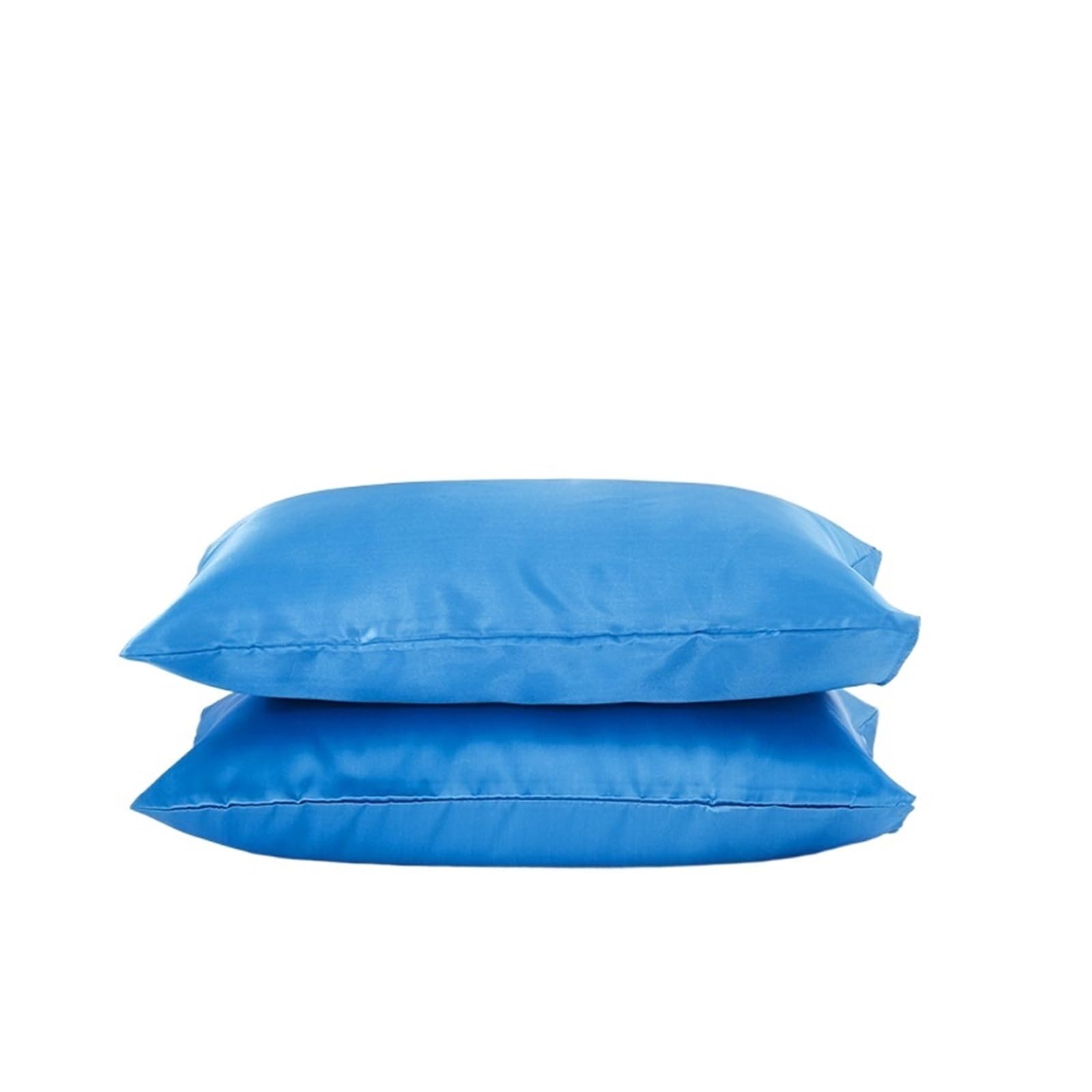LYXYGMV 1Pc Full Queen King Satin Silk Pillowcase Pillow Case Cover Bedding For the Bedroom(Blue,51x102cm(20x40inch))