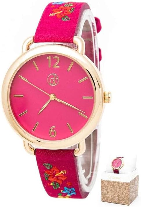 Embroidered Flower Band Fashion Watch Box Set