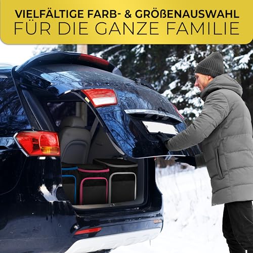 Foto von STYNGARD Skitasche Set 4-teilig (140cm-200cm) Skisack und Skischuhtasche mit Helmfach, Helmtasche, Bürste - Rolltop Skitasche und Skischuhtasche mit Lüftungsgitter Modell Salzburg