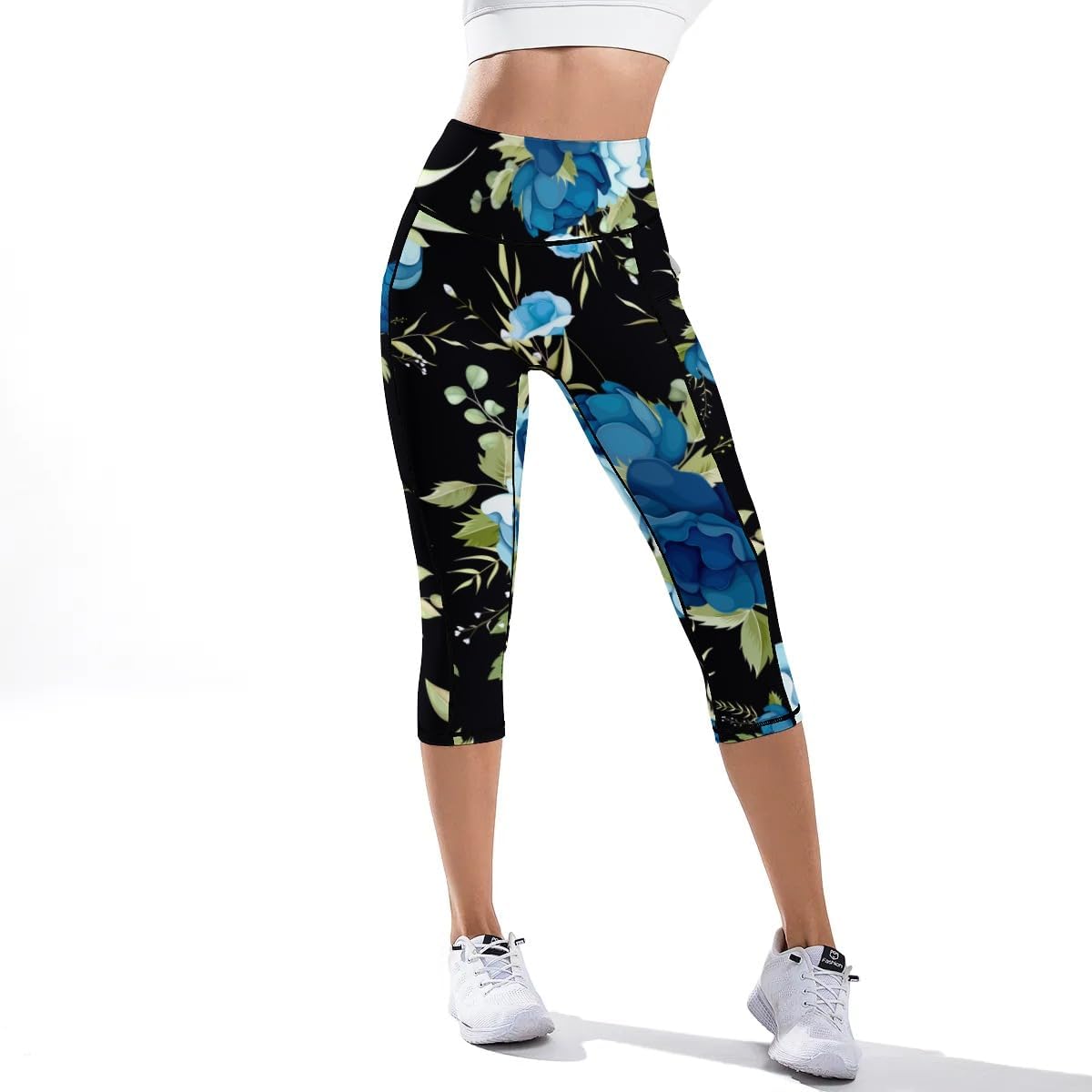 KevaMolly High Waist Leggings for Women Tummy Control Print Yoga Pants with Pockets 4 Way Stretch Workout Yoga Leggings - Image 4