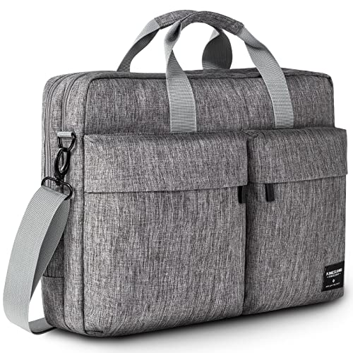 KINGSLONG 17 inch Laptop Bag, 17.3" Crossbody Men's Messenger Bag Business Briefcase with Strap Laptop Shoulder Compature Bag