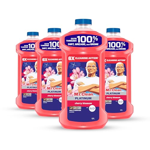 Mr. Clean Nettoyant tout usage, savon moppe, 4.8L (4 unités)