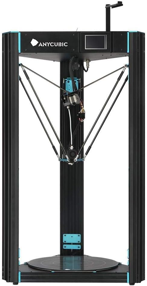 ANYCUBIC Predator Delta 3D Printer Pre-Assembled with Ultrabase Hotbed and Semi Auto Leveling Touch Screen Huge Print Size 370×370×455mm with Filament 1.75 mm