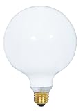 Satco S3003 120-Volt 100-Watt G40 Medium Base Light Bulb, Gloss White – view 2