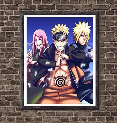 Legend of Ninja Hokage Family Children Gift Wall Decor Canvas Art Print,8 x 10 Inches,No Frame