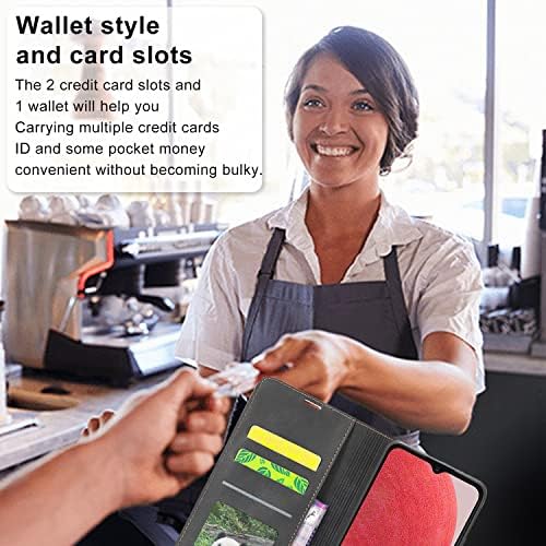 [4G] for Samsung Galaxy A13 4G Case Leather Wallet [with A13 4G Screen Protector] for Samsung A13 Phone Case Flip Wallet Leather Magnetic Folio Closure Cover Kickstand for Samsung Galaxy A13 4G Case