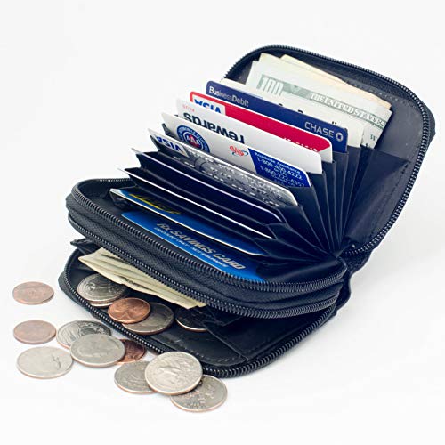 Goson Womens Leather Mini Wallet Credit Cards Cash Coin Holder3