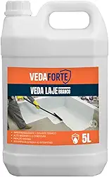 Veda Laje Branco Impermeabilizante Para Lages Paredes e Pisos Isolante Termico 5 Litros