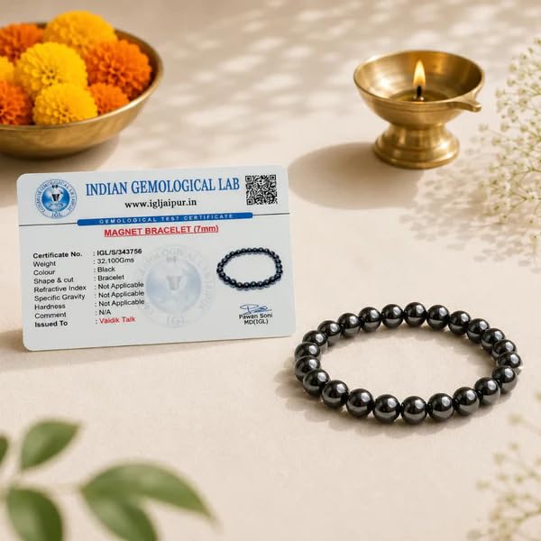 Image of Beaded Bracelet for Men & Women | Stretchable Handmade Prayer Meditation Yoga Wrist Bracelet | Stylish Everyday Wear | Free Size