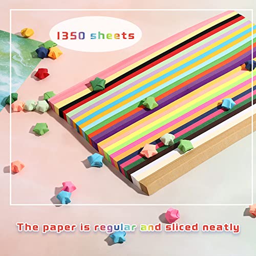 4050 Sheets Origami Stars Papers 27 Colors Origami Star Paper Strip Package Double Sided Origami Stars Folding Paper Solid Color Decoration Star Paper Strips Diy Crafts Paper Art Crafting Supplies #TOP4