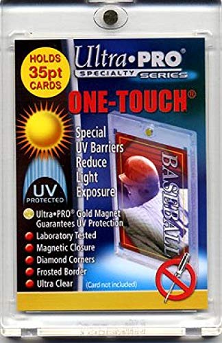 (5) Ultra Pro One Touch Magnetic Card Holder (Fits up to 35pt Card) Baseball, Football, Basketball, Hockey, Nascar, Sportscards, Gaming & Trading Cards Collecting Supplies