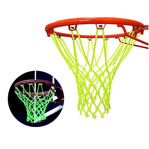 Rundago Nightlight Basketball Net, Glow Basketball Net, Luminous Basketball Net Glow in Dark for Outdoor Sport Ground School PE Class (12 Loops) Rundago Nightlight Basketball Net, Glow Basketball Net, Luminous Basketball Net Glow in Dark for Outdoor Sport Ground School PE Class (12 Loops)