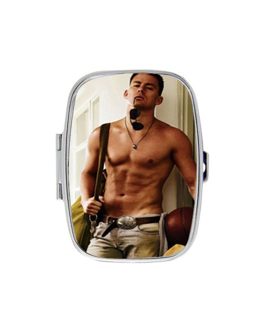 Channing Tatum Cool Personalized Custom HOT Sale stainless steel Pill Case Box Medicine Organizer Gift Box